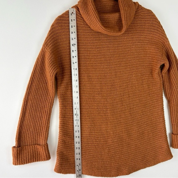 Pilcro Anthropologie Sweater Women's
XS Orange Cowl Neck Knit Oversized
Pullover - Picture 11 of 12